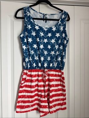 American USA romper, medium, new